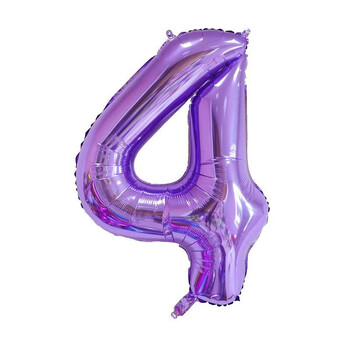 32 ιντσών Purple Number Balloon 0 1 2 3 4 5 6 7 8 9 Number Ballons Baby Shower Πάρτι γενεθλίων Επετείου γάμου Διακοσμήσεις στέμματος