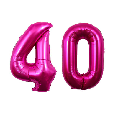 Baloane cu număr de trandafiri roz de 32 inch Număr din folie Mylar 16 18 20 21 24 25 26 30 40 50 Baloane cu heliu Decoratiuni pentru petrecerea de aniversare fete
