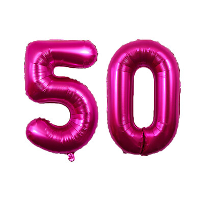 Baloane cu număr de trandafiri roz de 32 inch Număr din folie Mylar 16 18 20 21 24 25 26 30 40 50 Baloane cu heliu Decoratiuni pentru petrecerea de aniversare fete