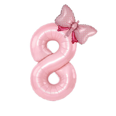 40 colių gimtadienio balionai Naujų mergaičių princesės gimtadienio rožinės spalvos balionai Vestuvių vakarėlio balionai Jumbo numerių balionai