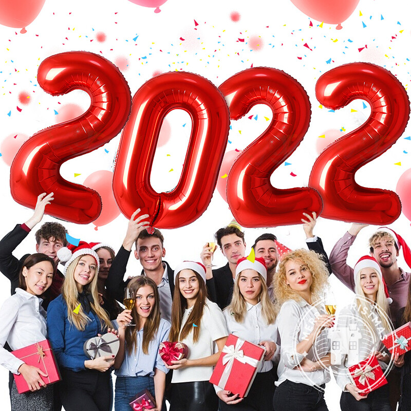 40 colių raudonos folijos balionai 0-9 numerių balionai su gimtadieniu Vestuvių vakarėlio dekoravimas Dušas Didelės figūrėlės Globos