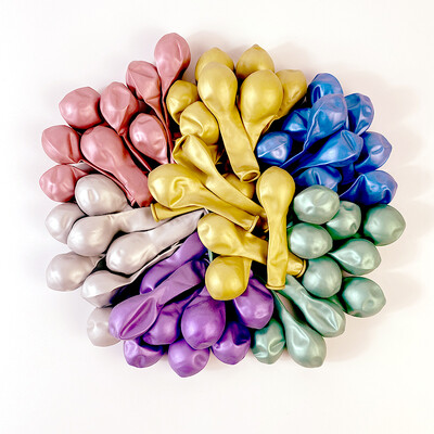 5–12 collu metāla hroma balons dzimšanas dienas ballītes kāzu dekorēšanai Globos sudraba zelts Sarkans zils violets metālisks balons