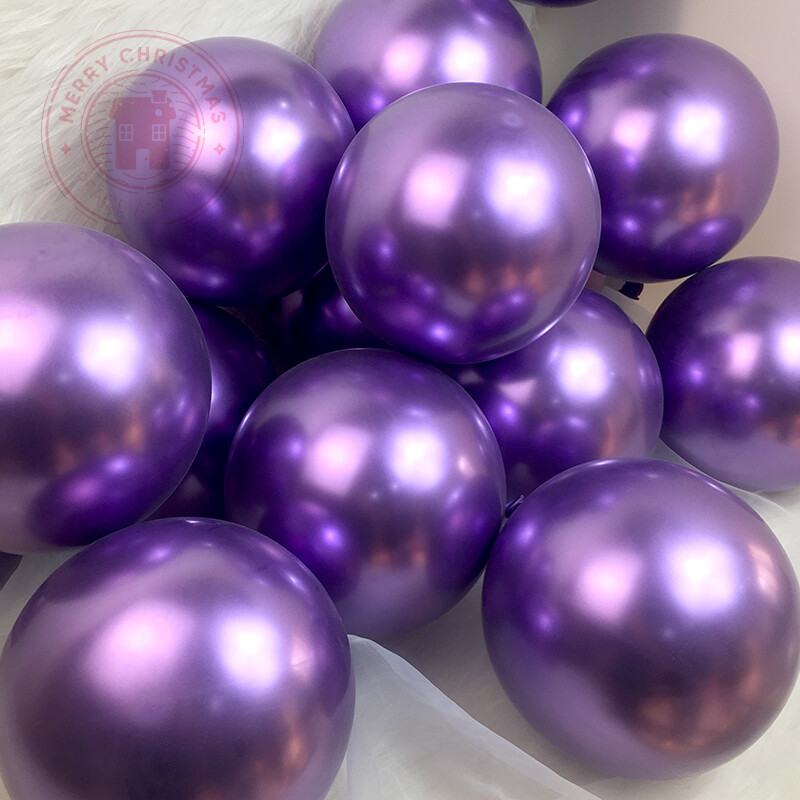 5–12 collu metāla hroma balons dzimšanas dienas ballītes kāzu dekorēšanai Globos sudraba zelts Sarkans zils violets metālisks balons
