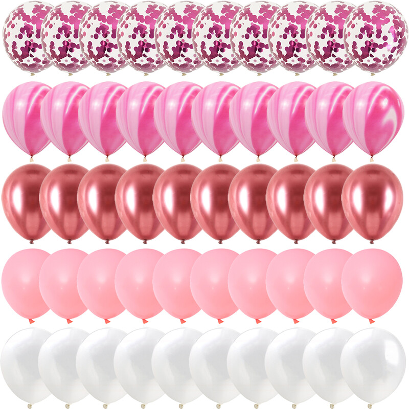 50KOM Ahat plavi mat metalik konfeti baloni otkrivaju spol vjenčanje Valentinovo Baby Shower rođendanske dekoracije