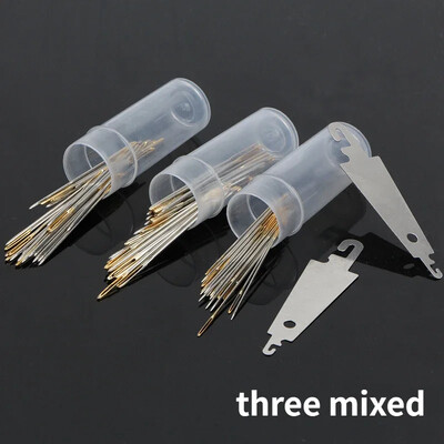 30PCS/BOX Igla za šivanje sa zlatnim repom BR. 22/24/26 Tkanina za vez Igle za krpanje DIY alati od nehrđajućeg čelika