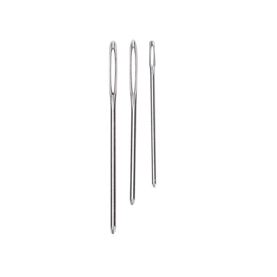 9db nagy szemű tű ezüst tompa fejű gyapjúvarrat kézi varrás háromdimenziós keresztszemes hímzőlyuk hosszú tű