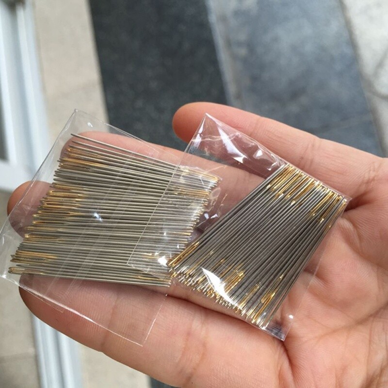 Igle za ubod križa Tupi zlatni repovi za šivanje Pribor za ručni rad s perlama Alati za vezenje #22 #24 #26 14CT 11CT 100 komada