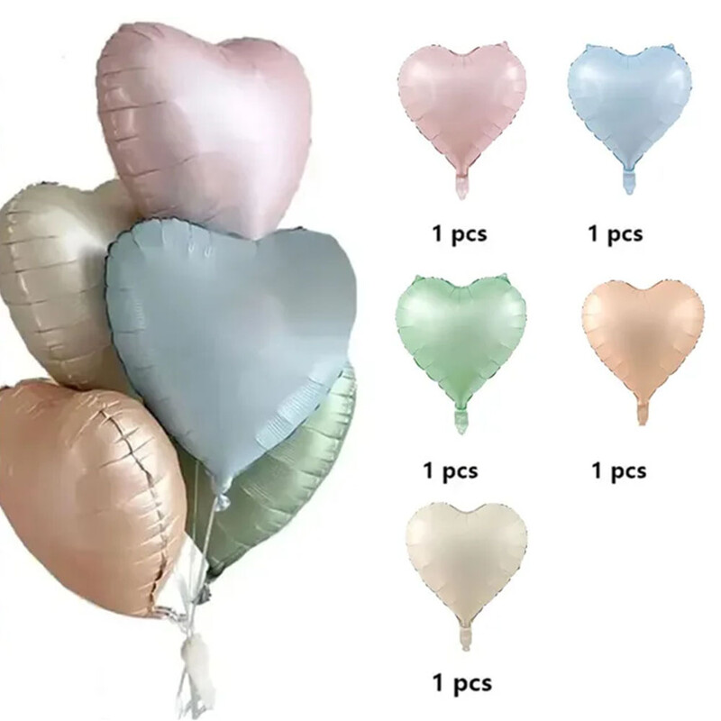 1 set de baloane cu inimă de caramel retro cu balon din folie cu număr de 32 inch pentru copii, petrecerea de 1 aniversare, articole de decorare pentru nuntă