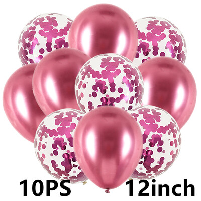 14/10db Arany Sliver Latex Szív Valentin Napi Lufi Fémes Nem Reveal Globos Baby Shower Esküvői Születésnapi Party Dekor