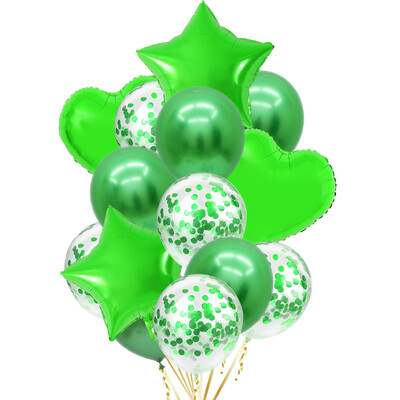 14/10db Arany Sliver Latex Szív Valentin Napi Lufi Fémes Nem Reveal Globos Baby Shower Esküvői Születésnapi Party Dekor