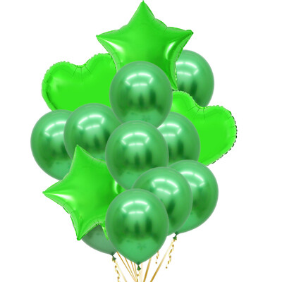 14/10db Arany Sliver Latex Szív Valentin Napi Lufi Fémes Nem Reveal Globos Baby Shower Esküvői Születésnapi Party Dekor