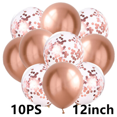 14/10db Arany Sliver Latex Szív Valentin Napi Lufi Fémes Nem Reveal Globos Baby Shower Esküvői Születésnapi Party Dekor