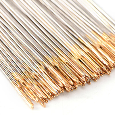 100 db/tétel Golden Tail hímzőszövet keresztszemes tűk 24-es méretben 11CT-hez