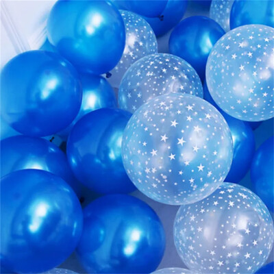 Set de baloane din latex albastru cu cerneală, 12 buc. Baloane cu heliu, auriu, roz, cu cerneală, pentru decorarea nunții, pentru Baby Shower, pentru petrecerea de naștere.