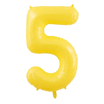 40 collu dzeltens skaitļa motīva balons 1 2 3 4 5 6 7 8 9 0 Mazuļa baloni Daudz laimes dzimšanas dienā Baloni Pīle Dzeltenais Balons Dienas Hēlija Balons