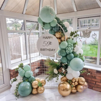 136 τμχ Dusty Green Blue Balloon Garland Arch Kit Sand White Beige Balloons for Boho Baby Bridal Shower Wedding Party