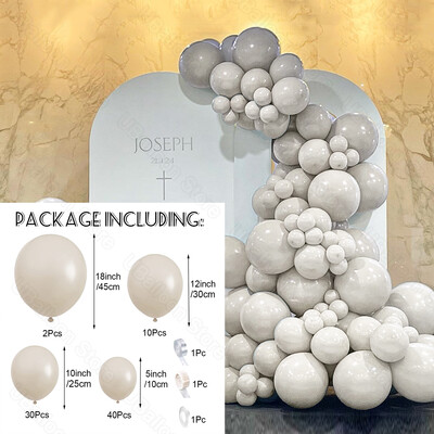 Haze Blue Balloons Girlland 5/10/12/18 Inch Dusty Ice Blue Balloon Arch Kit Kit za rođendan Baby Shower Wedding Party Decorations