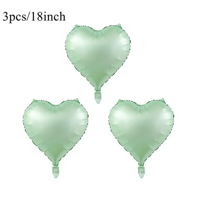 40 hüvelykes Vintage zöld szám léggömb 18 hüvelykes szív léggömbök 30 40 50 60 70 értékű boldog születésnapi parti dekorációhoz barkácsolás otthoni kellékek
