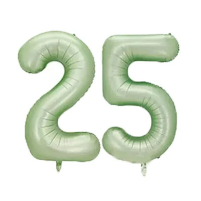 40 hüvelykes Vintage zöld szám léggömb 18 hüvelykes szív léggömbök 30 40 50 60 70 értékű boldog születésnapi parti dekorációhoz barkácsolás otthoni kellékek