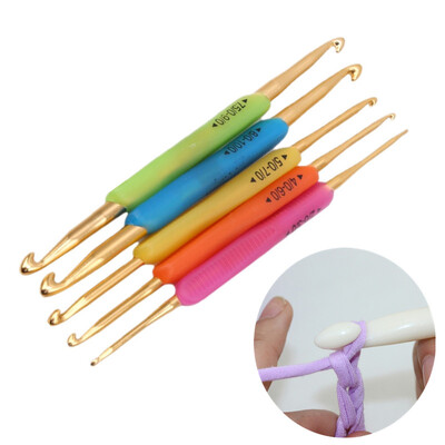 Set dvostrukih kukica za kukičanje Zlatne aluminijske igle za heklanje Markeri za heklanje Prsten markeri za šavove za pletenje DIY alati za šivanje