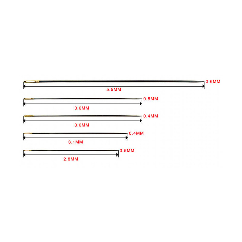 Set de 10 ace de cusut din oțel carbon, placate cu aur, ace de broderie pentru punct de cruce, tapiserie, instrumente de cusut manual