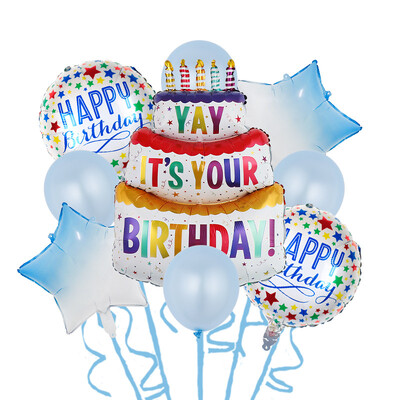 Disney Rainbow Ice Cream Fánk desszert sorozat Születésnapi buli Cukorrudadísz alumínium fólia léggömbök