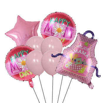 1 σετ Ισπανικά Happy Mother\'s Day Helium Globos Feliz Dia Super Mama Foil Balloons Father Mother\'s Day Διακοσμητικά μπαλόνια