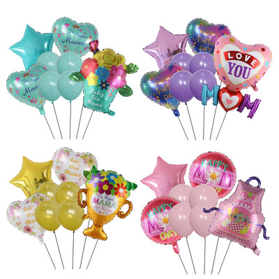 1 komplekts spāņu laimīgai Mātes dienai Hēlija Globoss Feliz Dia Super Mama folijas baloni Tēva mātes ballītes dekorēšanas baloni