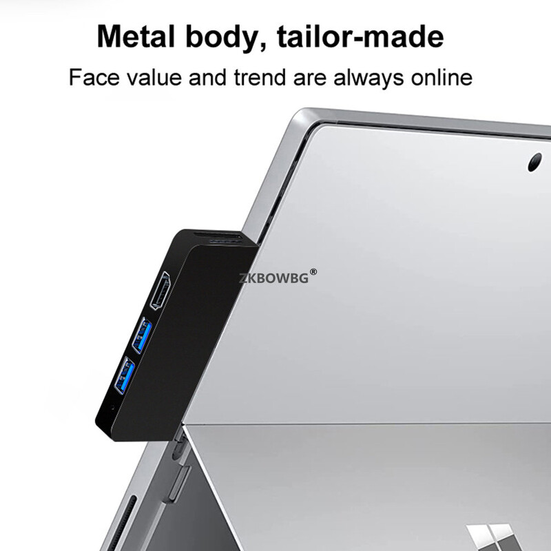 HUB USB C tip C pentru Microsoft Surface Pro 8 9 X Pro9 ProX Hub Stație de andocare USB 3.0 cu cititor de carduri SD PD TF compatibil HDMI