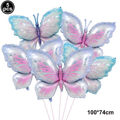 Spalvingi drugelių balionai mergaitės gimtadienio vakarėliui