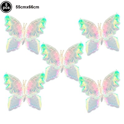 Spalvingi drugelių balionai mergaitės gimtadienio vakarėliui