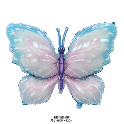 Spalvingi drugelių balionai mergaitės gimtadienio vakarėliui