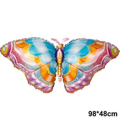 Spalvingi drugelių balionai mergaitės gimtadienio vakarėliui