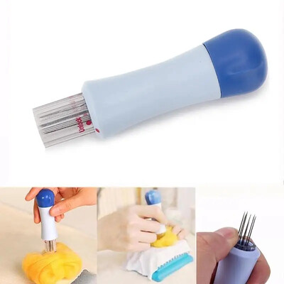 Nemezelő tűkészlet 7 öltéses lyukasztószerszámmal Gyapjú filcszerszámok kezdőbetét barkácsoláshoz