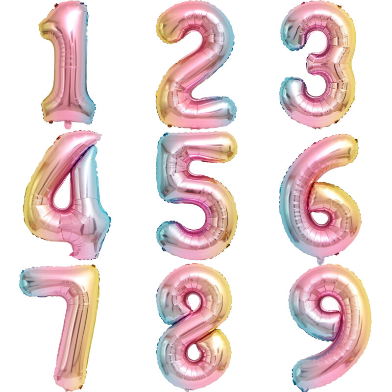 Candy Donut fagylalt fólia lufi színes konfetti ballonnal 1 2 3 4 5 6 7 8 9 éves gyerekek születésnapi parti babazuhany dekorációval