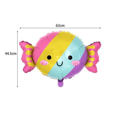 1/5 buc. Înghețată, bomboane, tort, desert, baloane din folie pentru fete, vară, petrecere de aniversare, decorațiuni pentru bomboane, jucărie pentru copii, globuri cu aer din desene animate