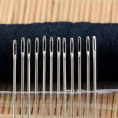 25 vnt. Didelio kietumo nerūdijančio plieno siuvimo adata Kryžminio siuvimo drabužių adatos