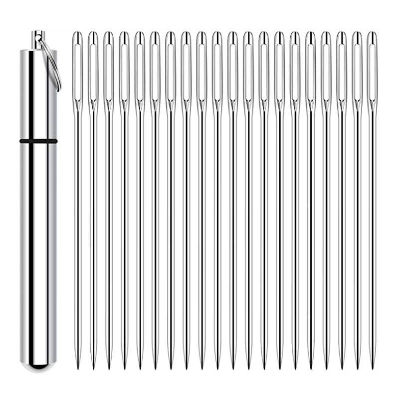 29/20 tk/komplekt suurte silmadega nõelad, käsitsi, roostevabast terasest õmblusnõel, ristpistes tikkimise õmblusnõelte komplekt. Erinevad isetegemise käsitöötööriistad