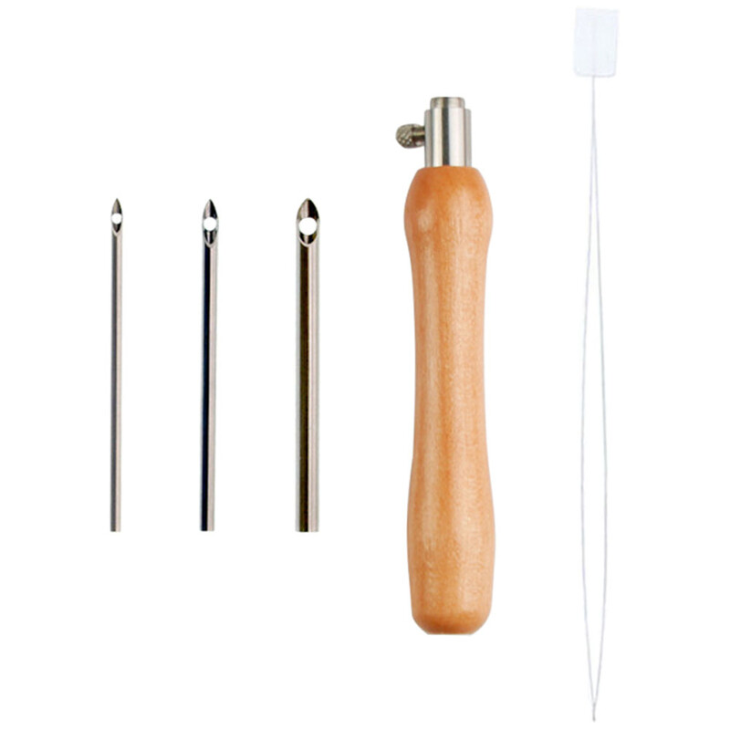 Siuvimo smeigtukai Adatos Siuvinėjimo dygsnio įrankis Tvirtas Punch Kit Paprastas kryžminis vėlimas