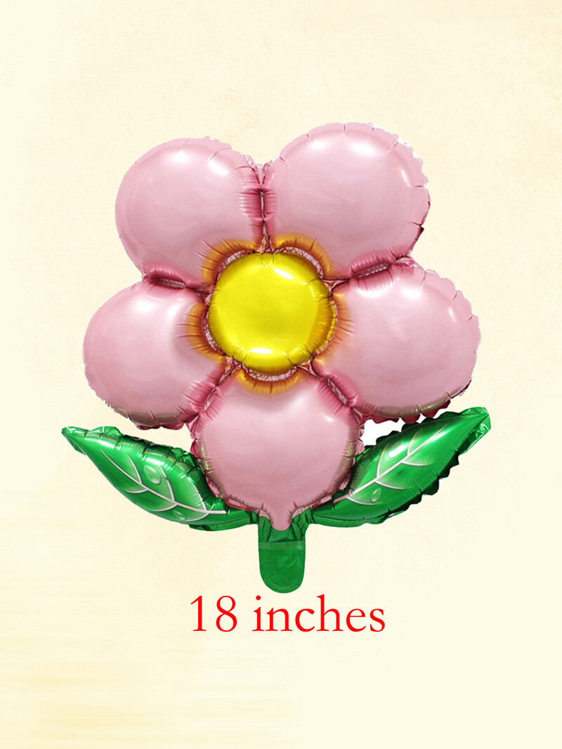 3db virágos lufi rózsaszín rózsa piros lila virág léggömb születésnapi parti esküvői dekoráció