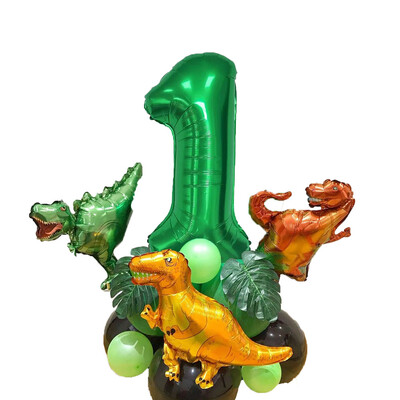 16 ks/balenie Sada balónov na párty s dinosaurom