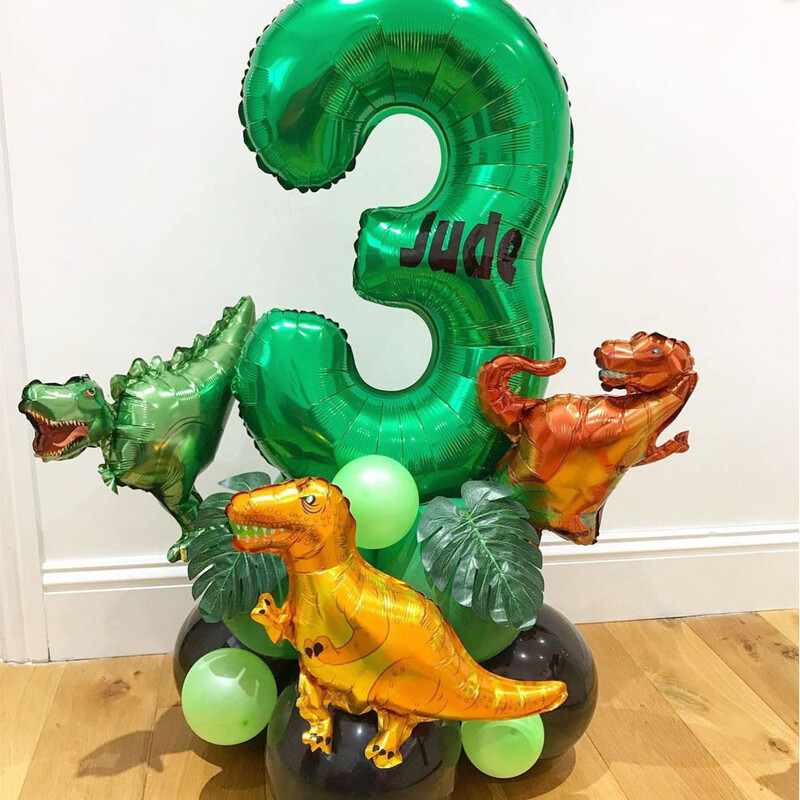 16 ks/balenie Sada balónov na párty s dinosaurom