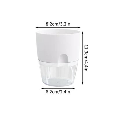 Posuda za cvijeće koja se samozalijeva Plastična hidroponska posuda za biljke Prozirna dvoslojna pamučna užad za zalijevanje Sukulentne posude za biljke