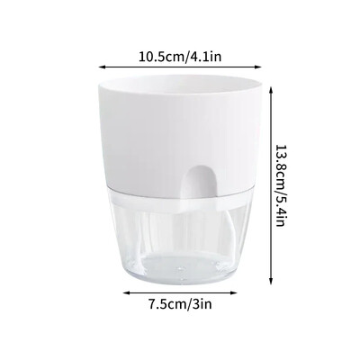 Posuda za cvijeće koja se samozalijeva Plastična hidroponska posuda za biljke Prozirna dvoslojna pamučna užad za zalijevanje Sukulentne posude za biljke