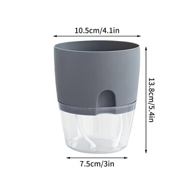 Posuda za cvijeće koja se samozalijeva Plastična hidroponska posuda za biljke Prozirna dvoslojna pamučna užad za zalijevanje Sukulentne posude za biljke