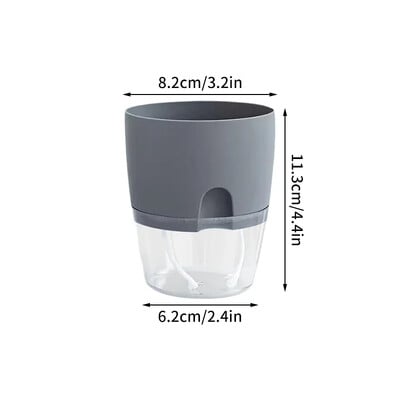 Posuda za cvijeće koja se samozalijeva Plastična hidroponska posuda za biljke Prozirna dvoslojna pamučna užad za zalijevanje Sukulentne posude za biljke