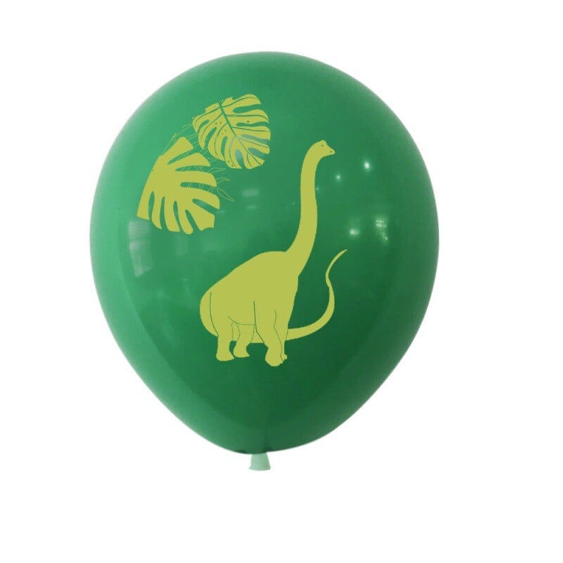 16 bucăți 12 inch, balon din latex cu dinozaur verde, junglă, petrecere tematică, decorațiuni pentru petrecerea de aniversare, jucării gonflabile pentru copii