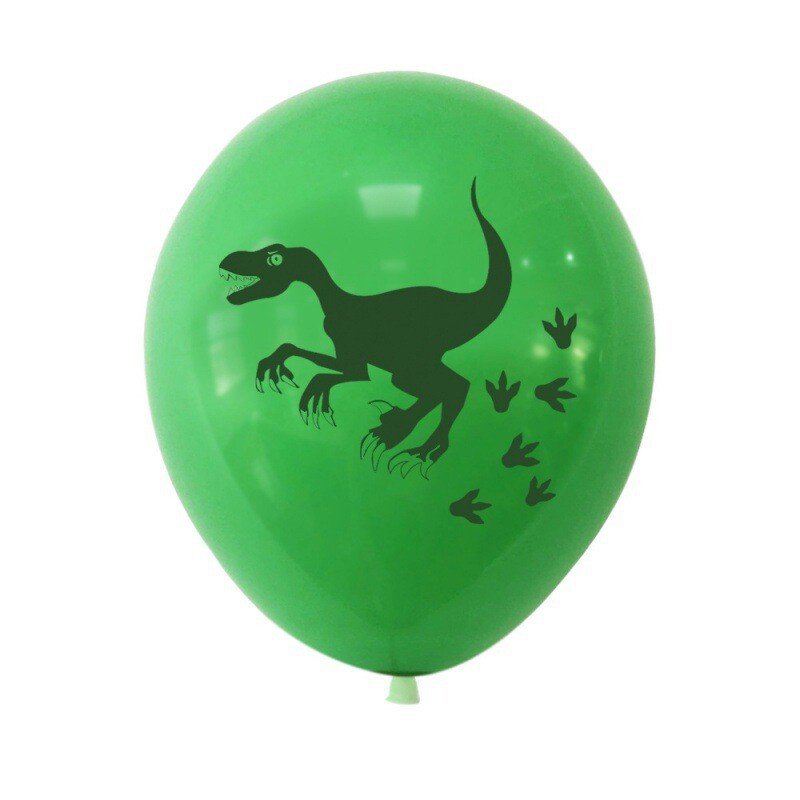 16 bucăți 12 inch, balon din latex cu dinozaur verde, junglă, petrecere tematică, decorațiuni pentru petrecerea de aniversare, jucării gonflabile pentru copii