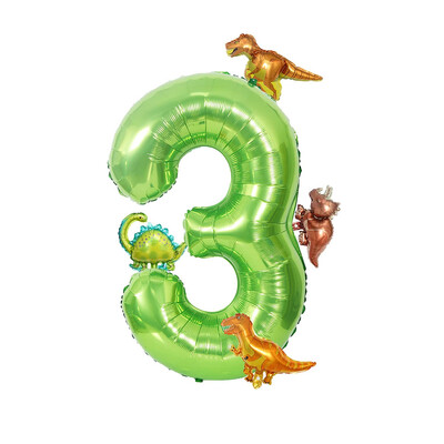 6 vnt dinozaurų balionų rinkinys 40 colių didelis aliuminio folijos balionas su mielu mini dinozaurų balionu gimtadienio vakarėliui papuošti