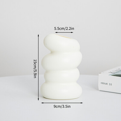 Északi virágváza utánzat kerámia műanyag virágcserép tároló palack virágokhoz Nappali Modern lakberendezési díszek Díszek